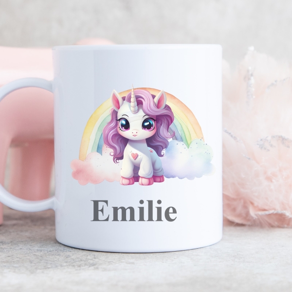 Cup with the unicorn Dragano with rainbow